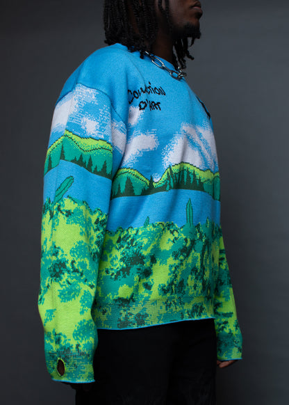 Yellow Meadow Knitted Sweater