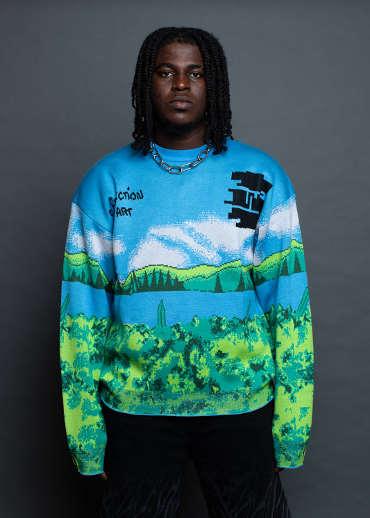 Yellow Meadow Knitted Sweater